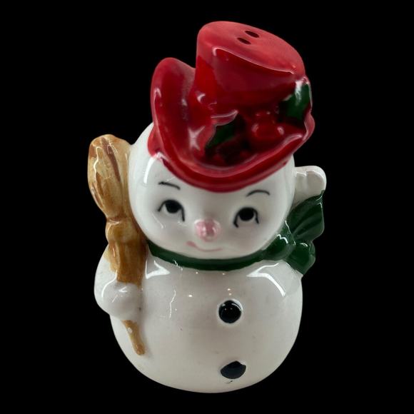 Single (1) Lefton Snowman Only Shaker Replacement Ceramic Japan Xmas VTG READ! - Picture 1 of 7